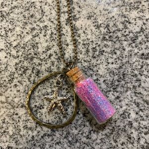 Bottle sand necklace